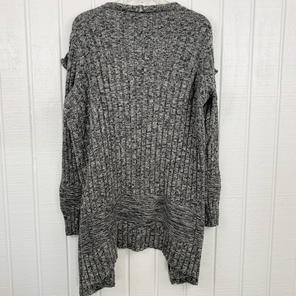 ATHLETA Heavyweight Wool Blend Open Front Cardigan Sweater M - Picture 3 of 6